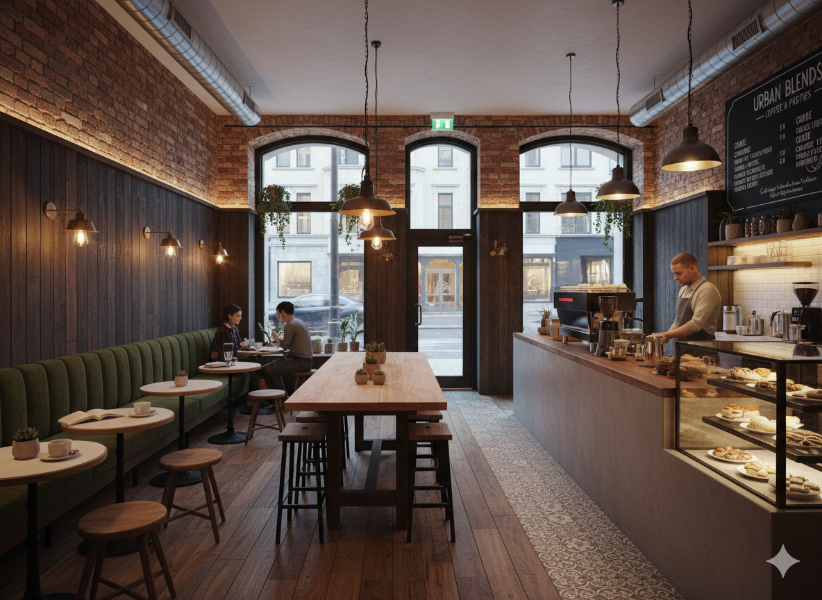 Cafetería acogedora